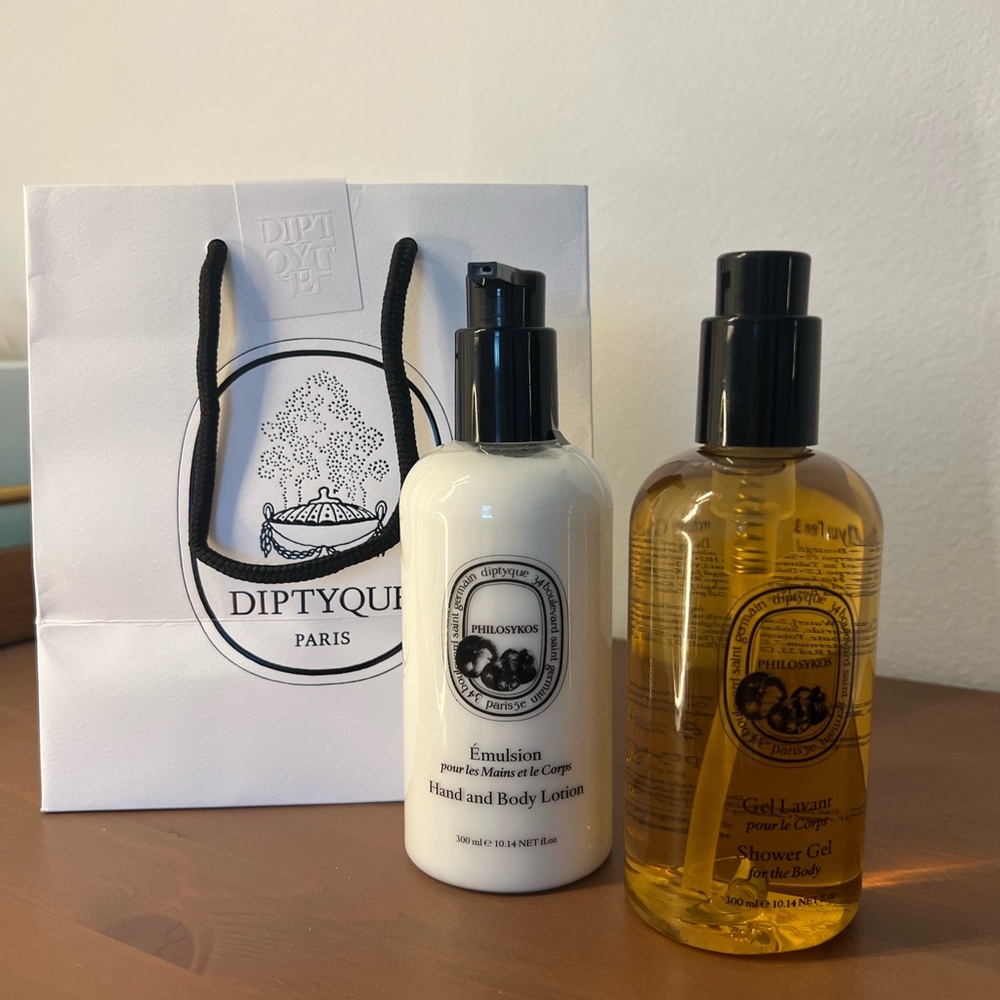 New Diptyque body and bath set